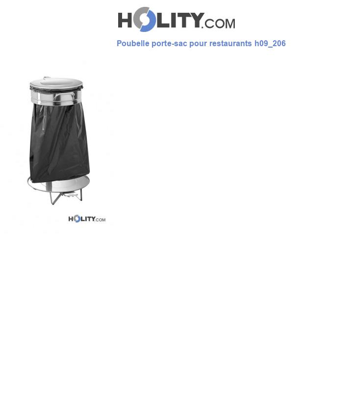 Poubelle porte-sac pour restaurants h09_206