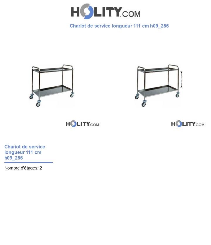 Chariot de service longueur 111 cm h09_256