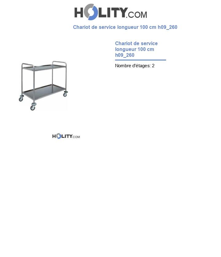Chariot de service longueur 100 cm h09_260