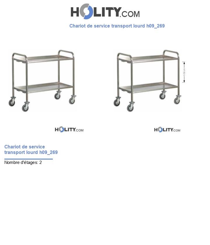 Chariot de service transport lourd h09_269