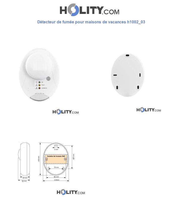 Détecteur de fumée pour maisons de vacances h1002_03
