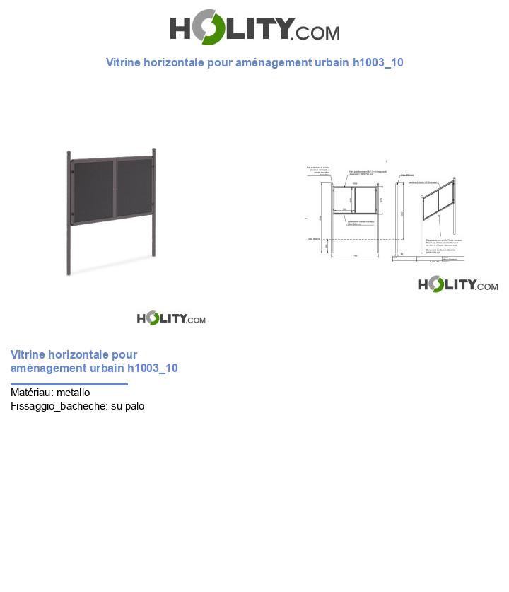 Vitrine horizontale pour aménagement urbain h1003_10