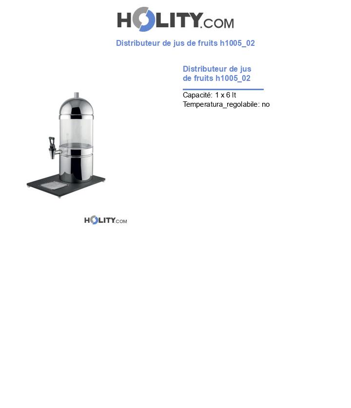 Distributeur de jus de fruits h1005_02