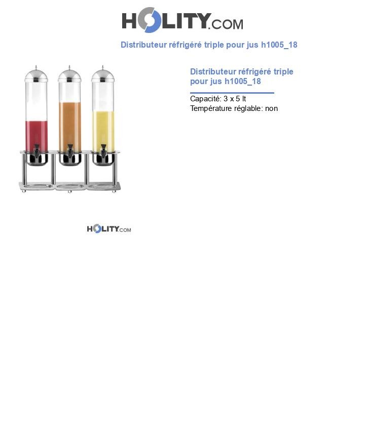 Distributeur réfrigéré triple pour jus h1005_18