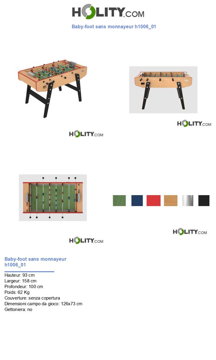 Baby-foot sans monnayeur h1006_01