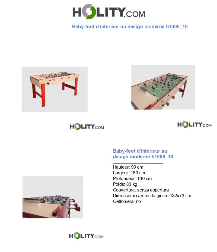 Baby-foot d'intérieur au design moderne h1006_10