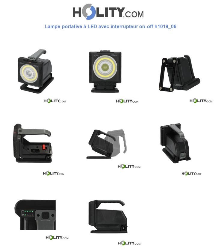 Lampe portative à LED avec interrupteur on-off h1019_06