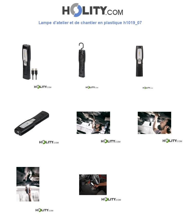 Lampe d'atelier et de chantier en plastique h1019_07