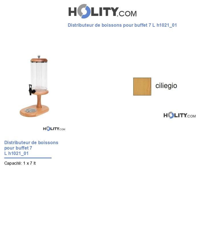 Distributeur de boissons pour buffet 7 L h1021_01