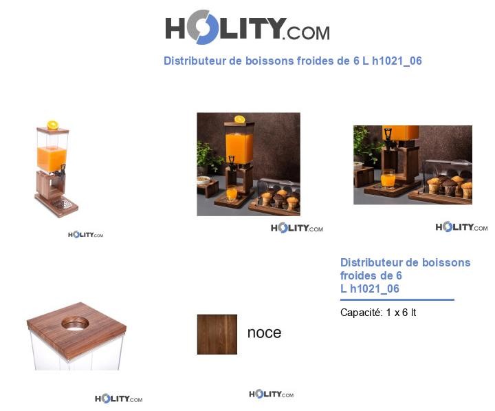 Distributeur de boissons froides de 6 L h1021_06