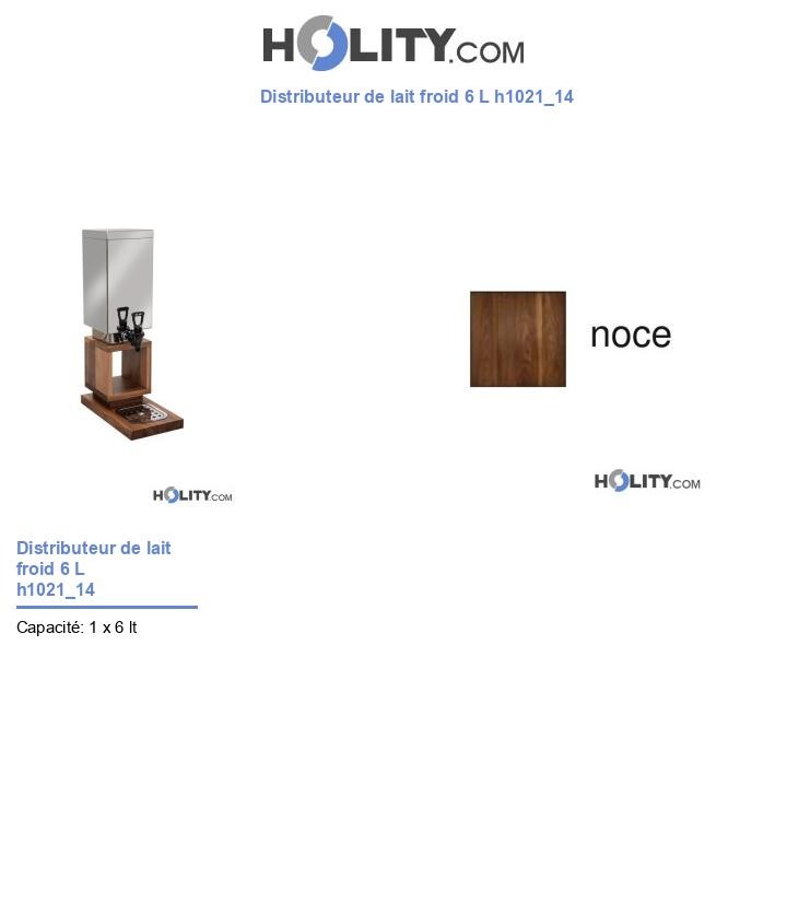 Distributeur de lait froid 6 L h1021_14