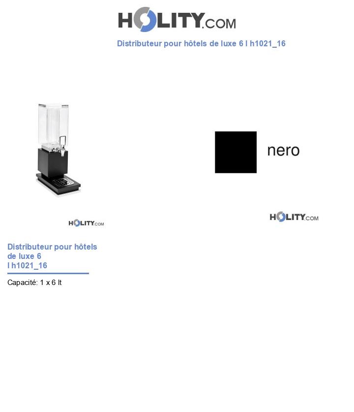 Distributeur pour hôtels de luxe 6 l h1021_16