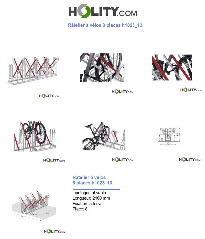 Râtelier à vélos 8 places h1023_13