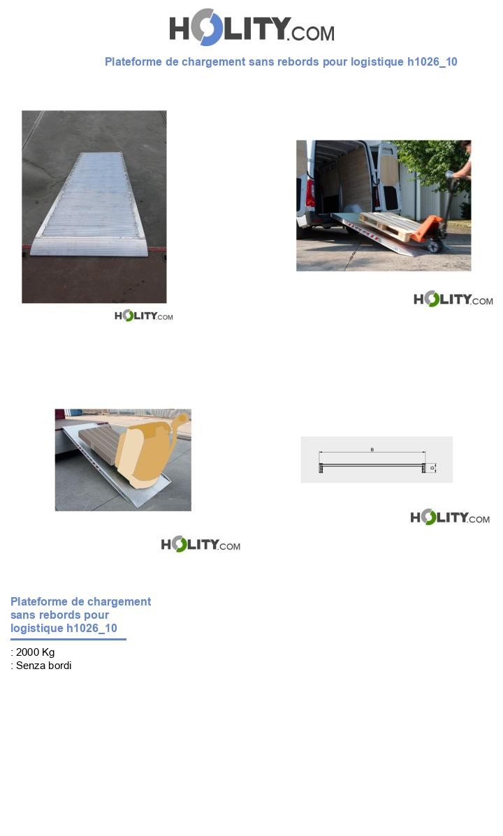 Plateforme de chargement sans rebords pour logistique h1026_10