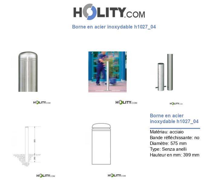 Borne en acier inoxydable h1027_04