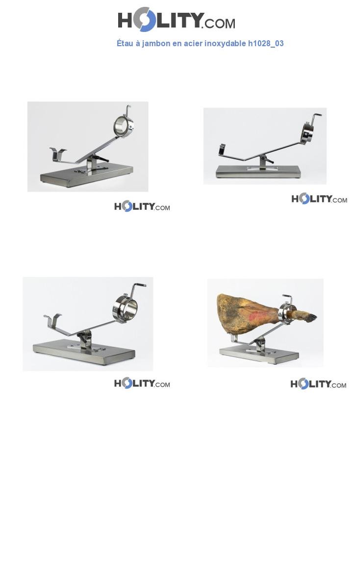 Étau à jambon en acier inoxydable h1028_03