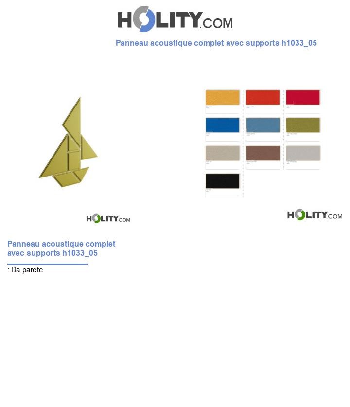 Panneau acoustique complet avec supports h1033_05