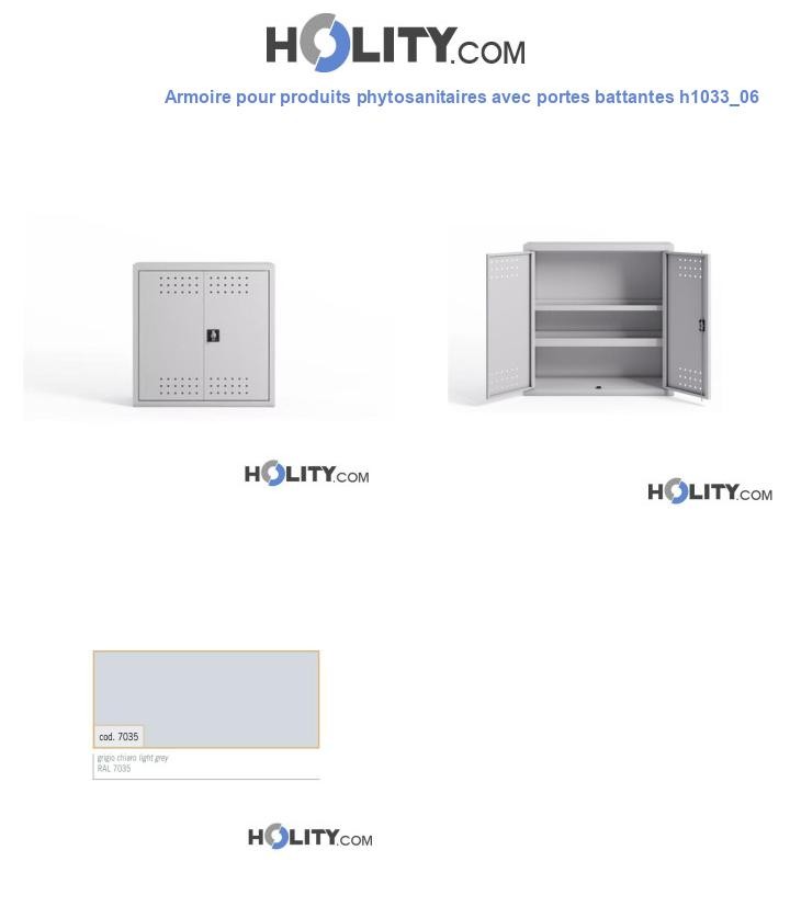 Armoire pour produits phytosanitaires avec portes battantes h1033_06
