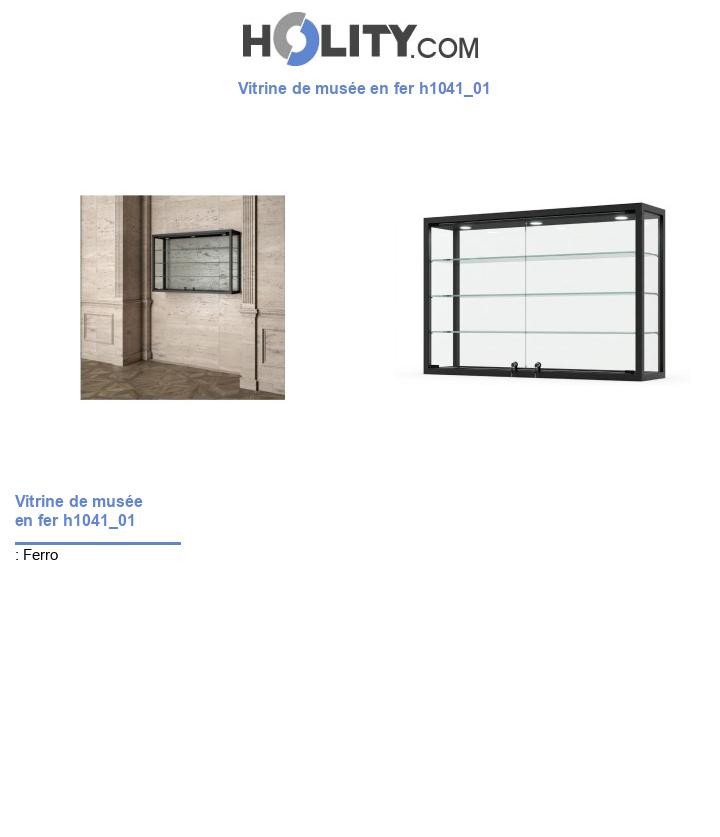 Vitrine de musée en fer h1041_01