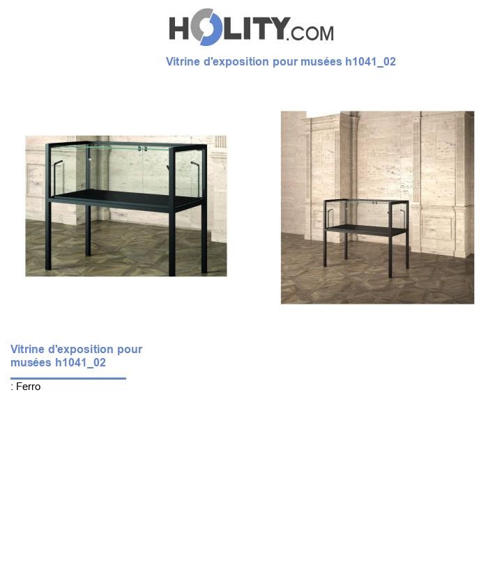 Vitrine d'exposition pour musées h1041_02