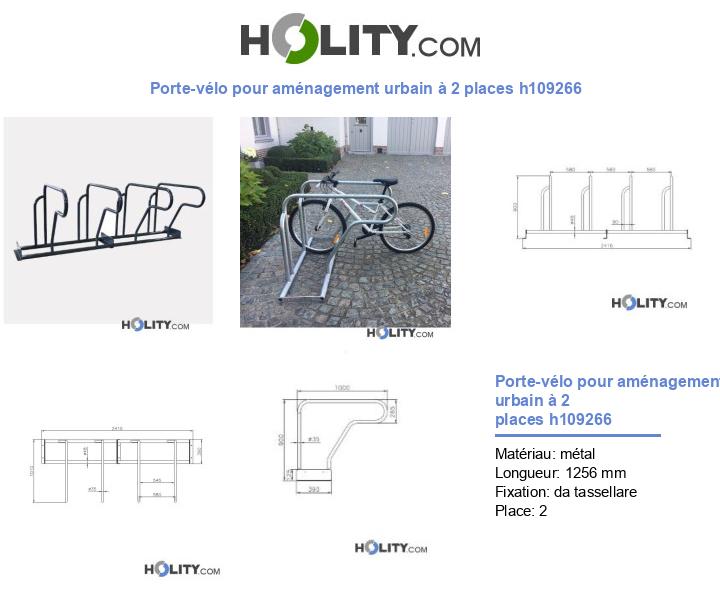 Porte-vélo pour aménagement urbain à 2 places h109266