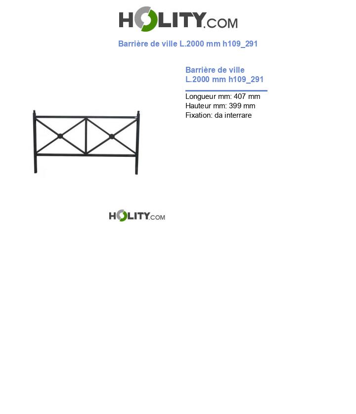 Barrière de ville L.2000 mm h109_291