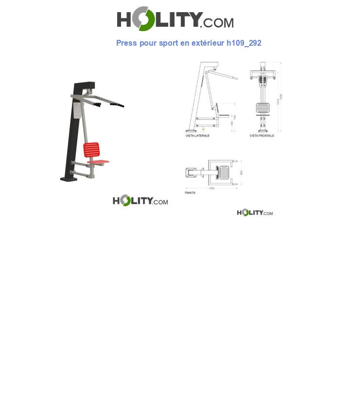 Press pour sport en extérieur h109_292