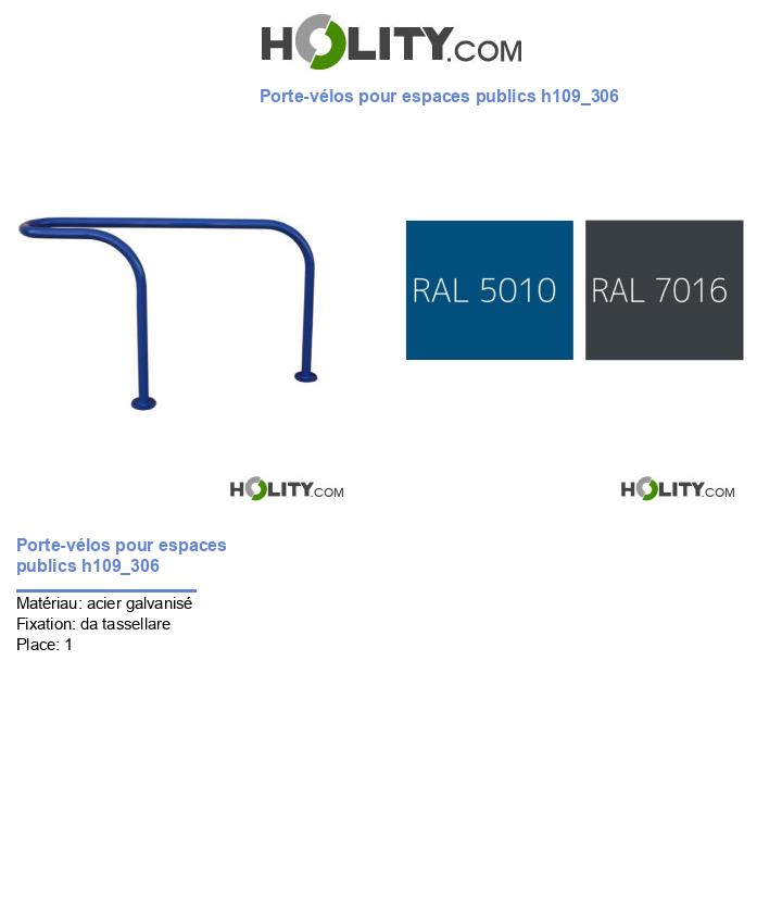 Porte-vélos pour espaces publics h109_306