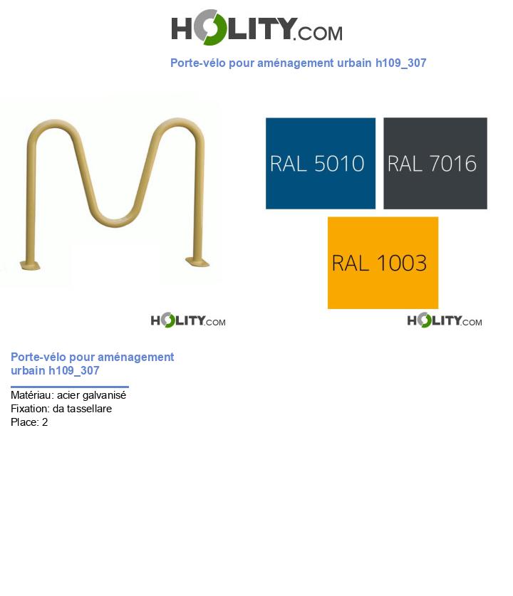 Porte-vélo pour aménagement urbain h109_307