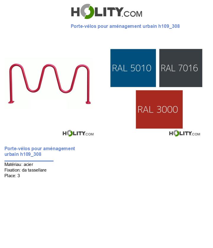 Porte-vélos pour aménagement urbain h109_308