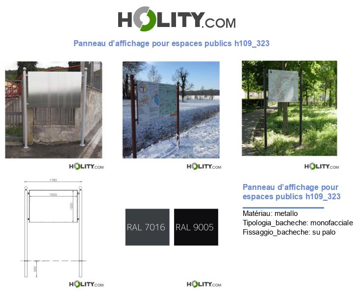 Panneau d’affichage pour espaces publics h109_323