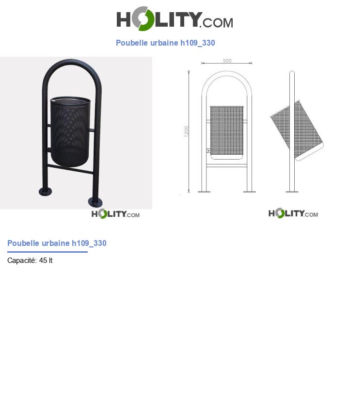 Poubelle urbaine h109_330