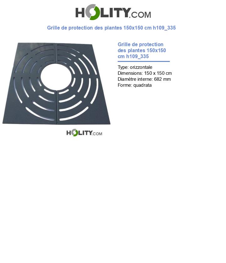 Grille de protection des plantes 150x150 cm h109_335