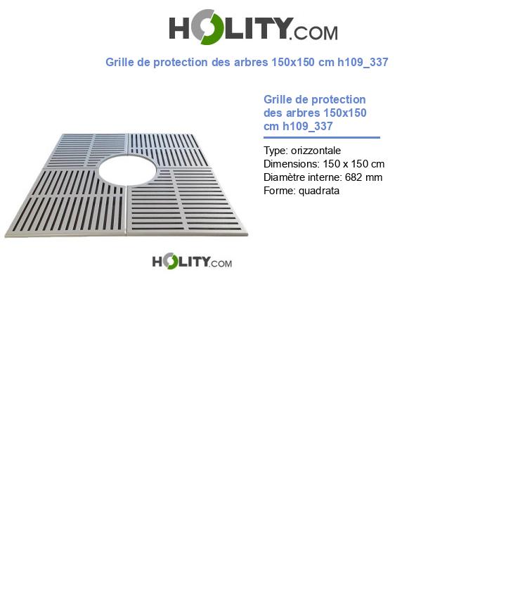 Grille de protection des arbres 150x150 cm h109_337