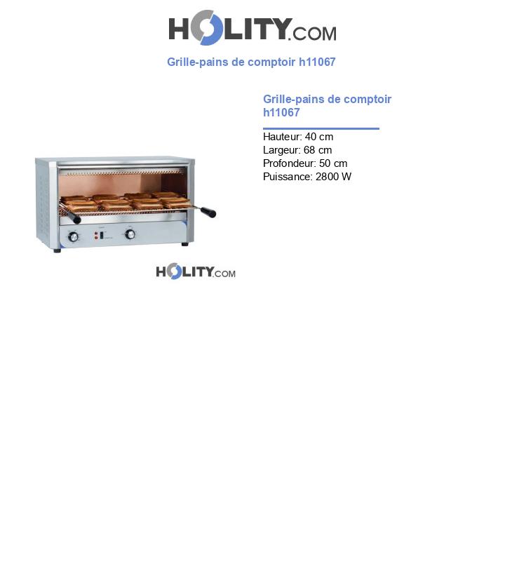 Grille-pains de comptoir h11067