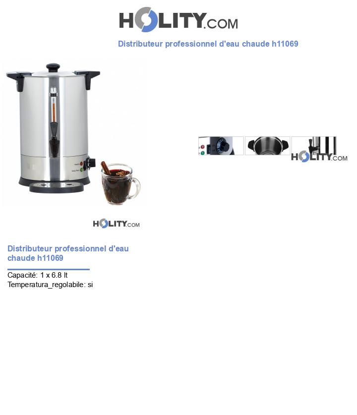 Distributeur professionnel d'eau chaude h11069
