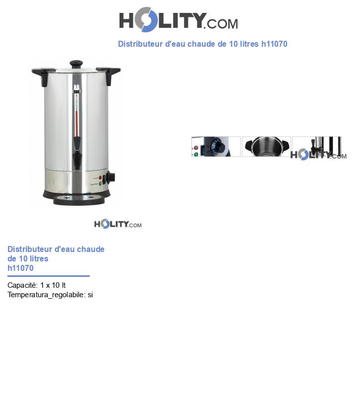 Distributeur d'eau chaude de 10 litres h11070