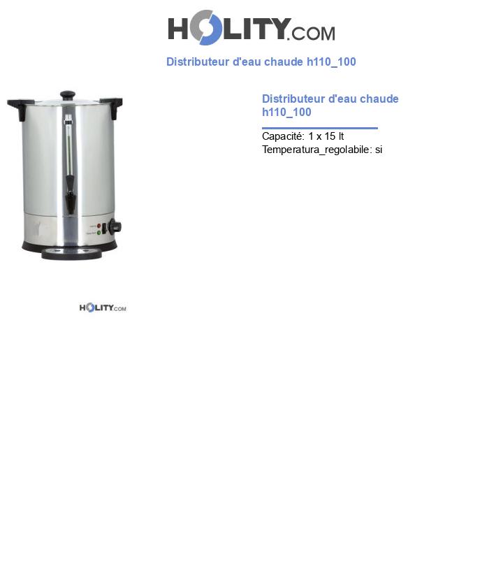Distributeur d'eau chaude h110_100