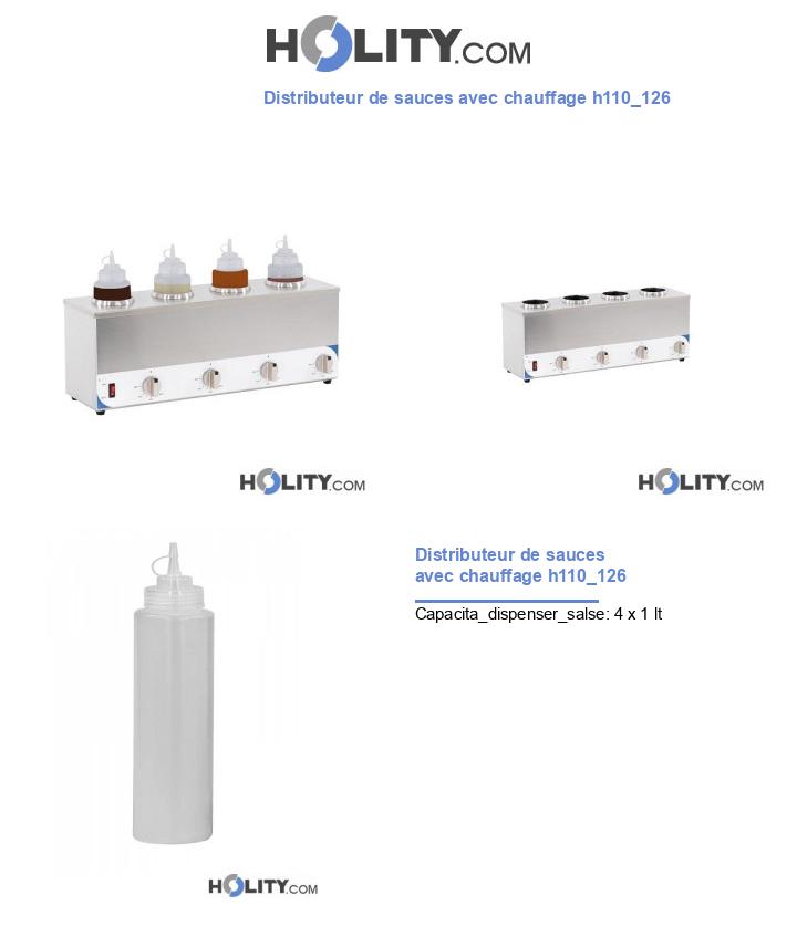 Distributeur de sauces avec chauffage h110_126