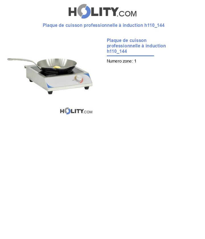 Plaque de cuisson professionnelle à induction h110_144