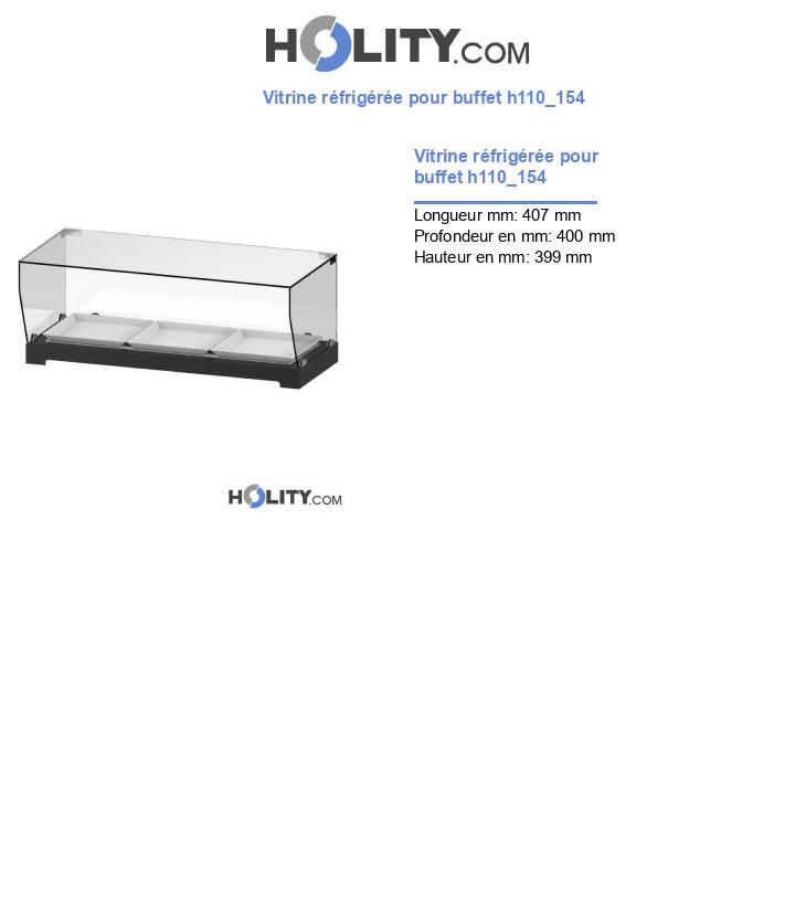 Vitrine réfrigérée pour buffet h110_154