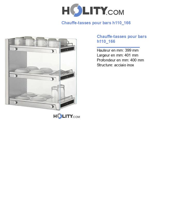 Chauffe-tasses pour bars h110_166