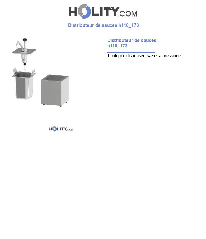 Distributeur de sauces h110_173