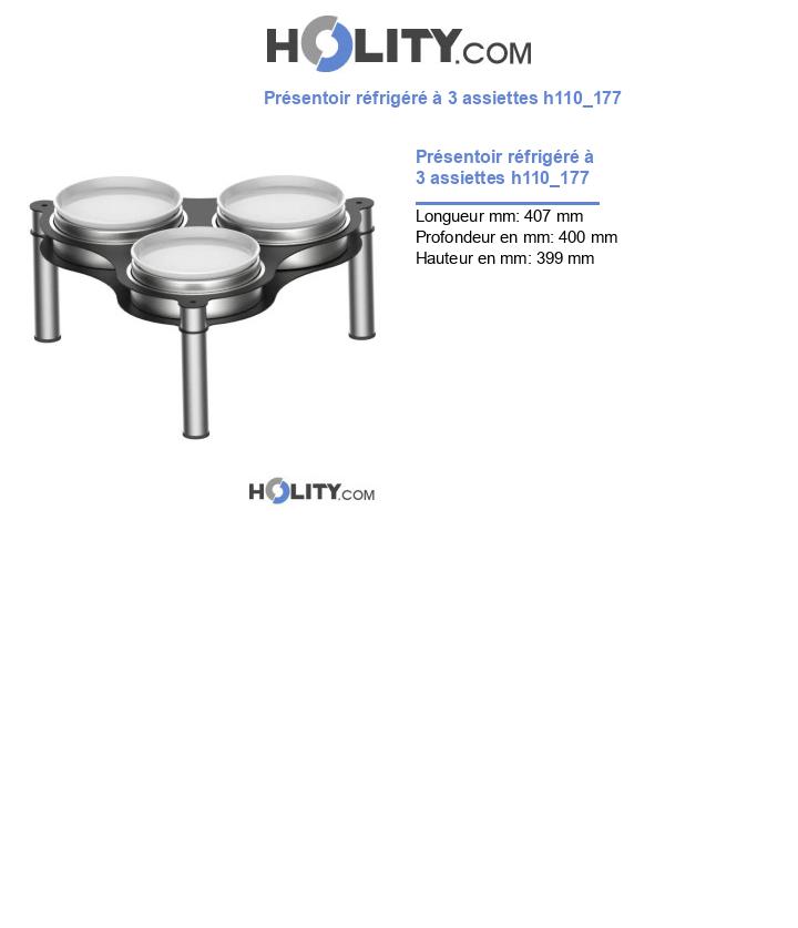 Présentoir réfrigéré à 3 assiettes h110_177