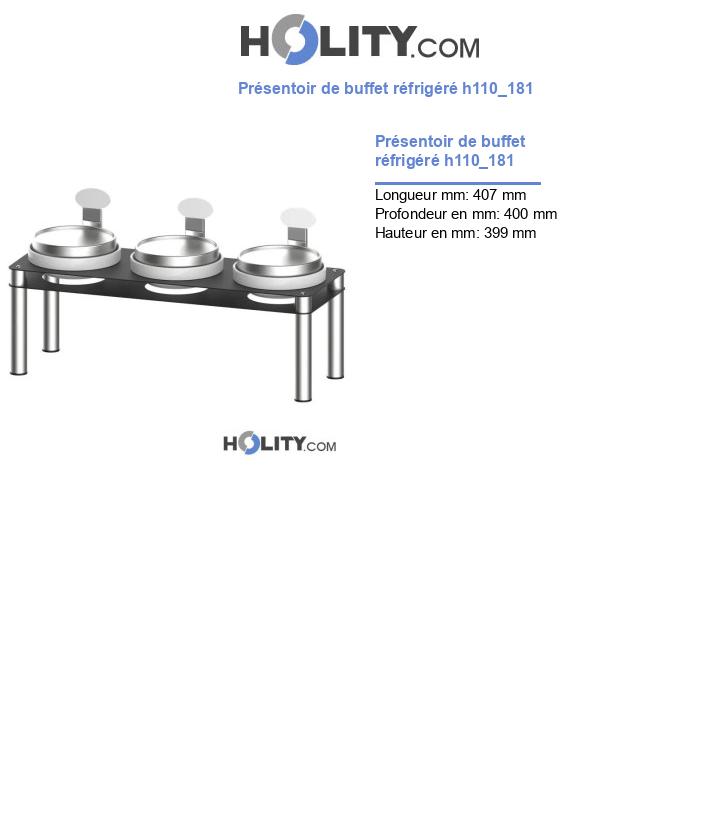 Présentoir de buffet réfrigéré h110_181