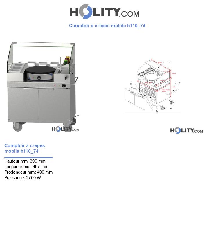 Comptoir à crêpes mobile h110_74