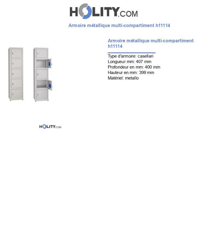 Armoire métallique multi-compartiment h11114