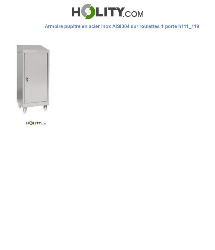 Armoire pupitre en acier inox h111_119