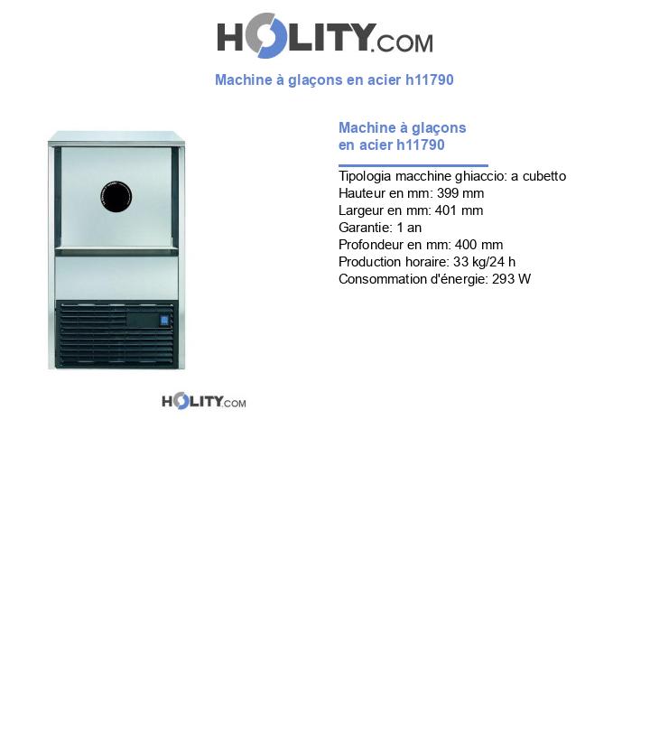 Machine à glaçons en acier h11790