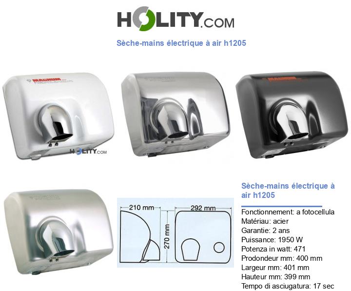 Sèche-mains électrique à air h1205